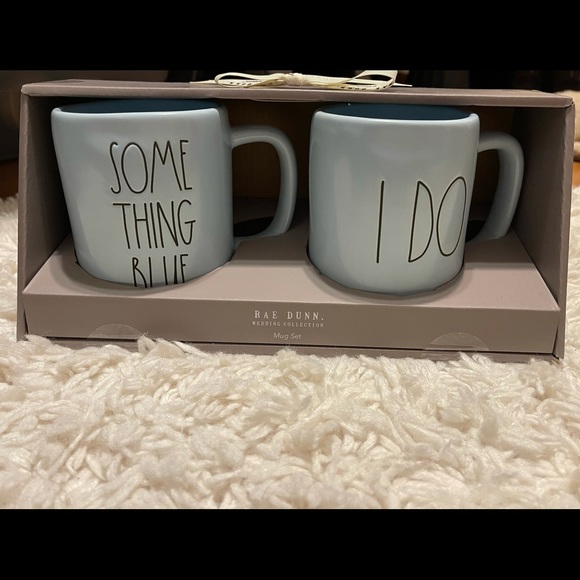 Rae Dunn Other - Rae Dunn “something Blue & I do” mug set